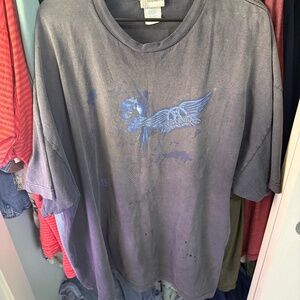 Vintage Aerosmith Shirt Disney Tag Distressed Classic Rock Y2K Size 3XL